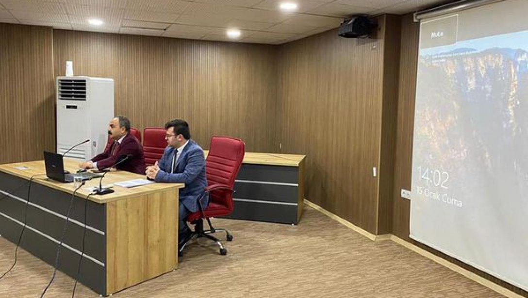 İlçe Milli Eğitim Müdürümüz Mahmut İŞCAN Başkanlığında e Twinning Toplantısı Düzenlendi.