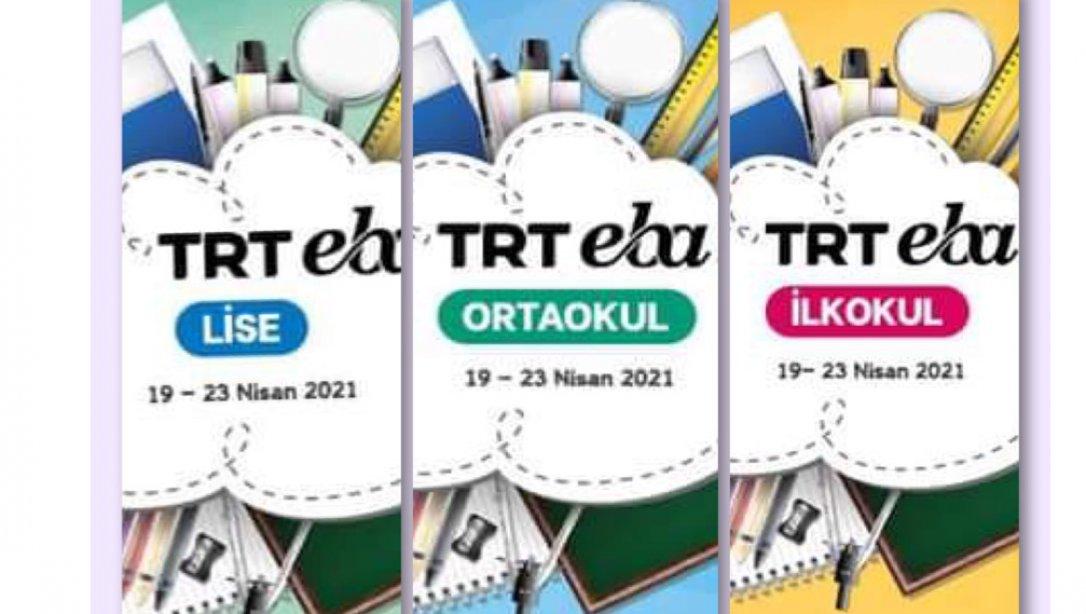 TRT EBA'da Haftanın Programı 19-23 Nisan 2021