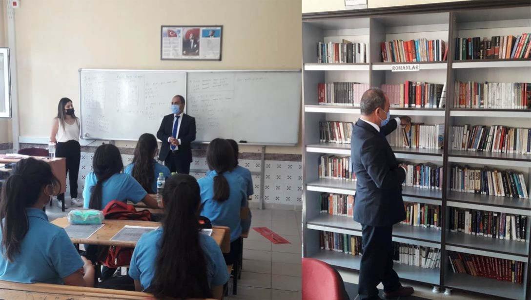 İlçe Milli Eğitim Müdürümüz Mahmut İşcan ve Şube Müdürümüz Abdullah Tunçez okul ziyaretlerinde Bulundular.