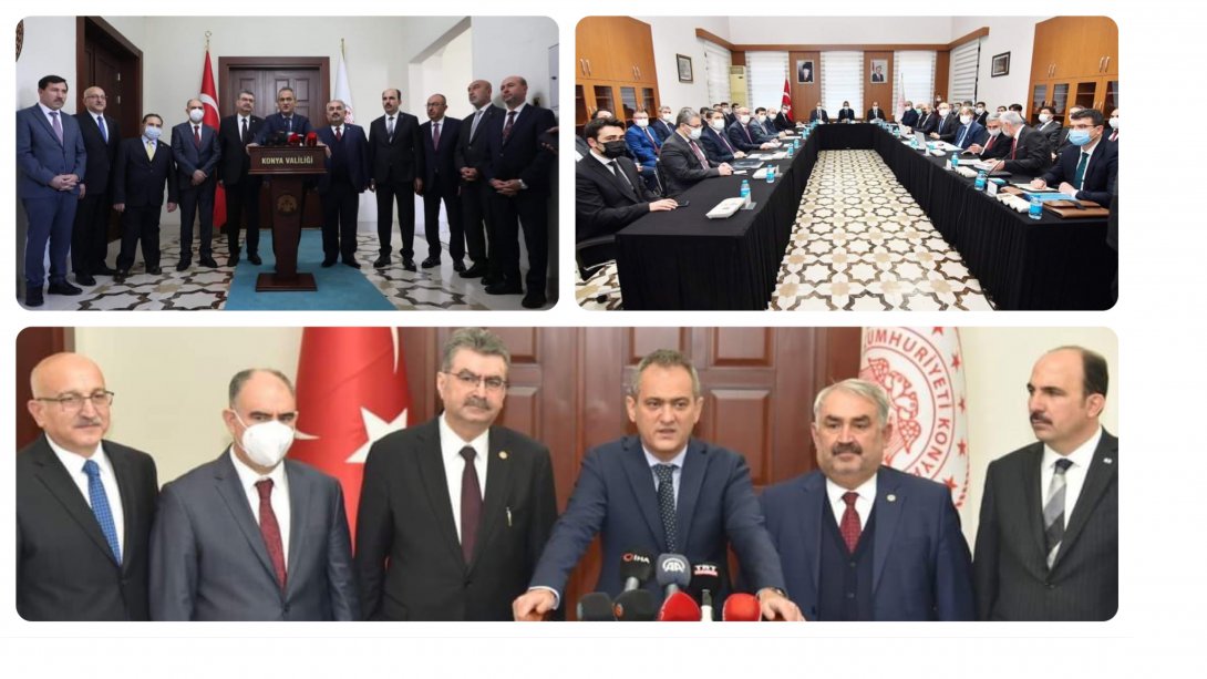 Konya İl Eğitim Değerlendirme Toplantısı, Milli Eğitim Bakanımız Sayın  Mahmut Özer'in başkanlığında gerçekleştirildi.