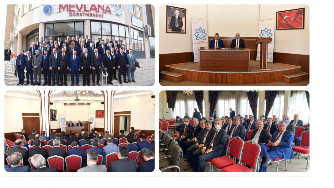Ortaöğretim Genel Müdürümüz Sayın Halil İbrahim Topçu'nun başkanlığında, ilçe milli eğitim müdürleri toplantısı düzenlendi.