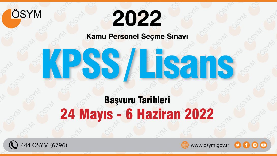 2022-KPSS BAŞVURULARI BAŞLADI